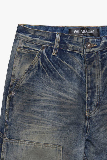 Valabasas "Mr. Straight" Dirty Vintage Blue Denim Jeans