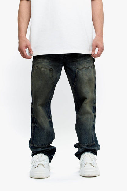 Valabasas "Mr. Straight" Dirty Vintage Blue Denim Jeans