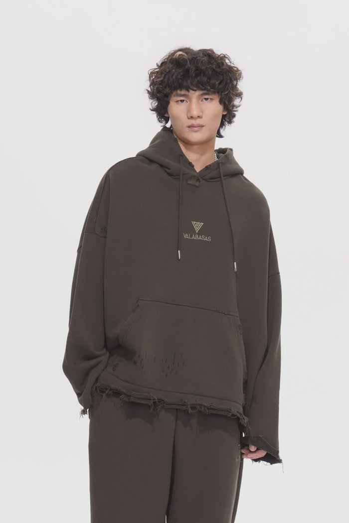 Valabasas "Platnum" Brown Pullover Hoodie
