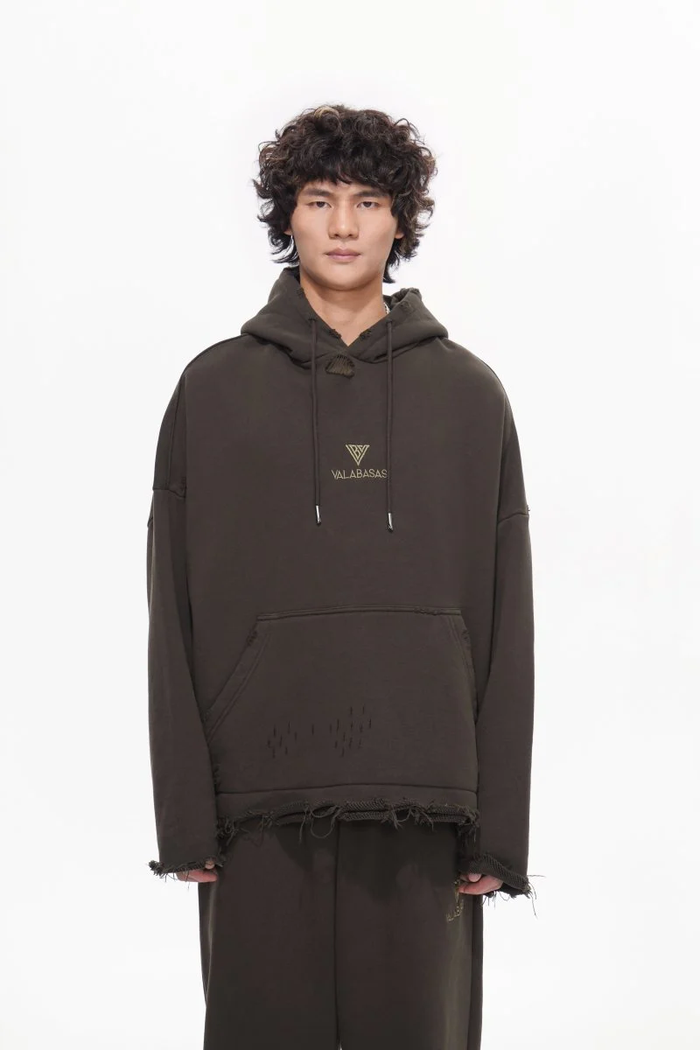 Valabasas "Platnum" Brown Pullover Hoodie