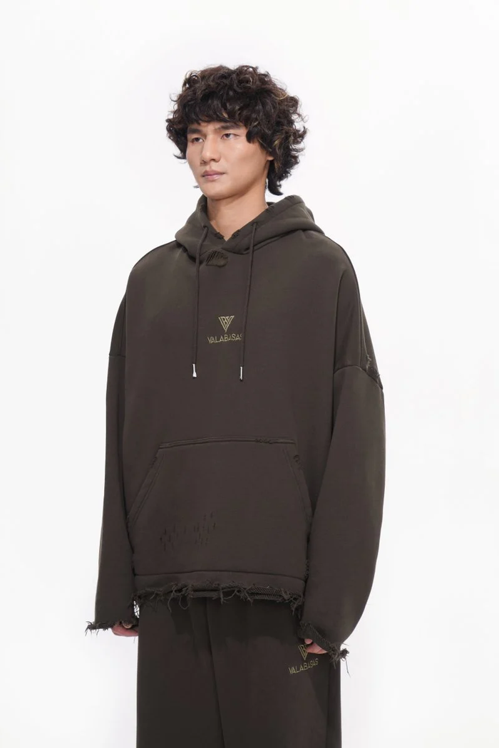 Valabasas "Platnum" Brown Pullover Hoodie