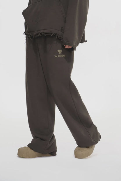 Valabasas "Syndicate" Oversized Baggy Sweatpants - Brown