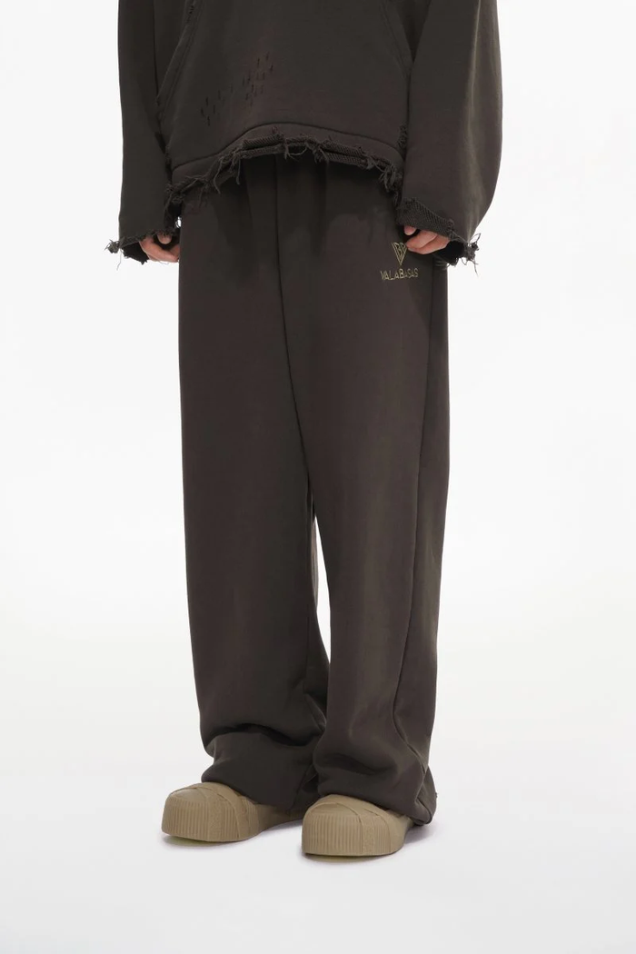 Valabasas "Syndicate" Oversized Baggy Sweatpants - Brown