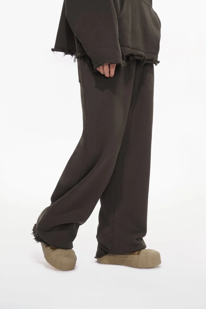 Valabasas "Syndicate" Oversized Baggy Sweatpants - Brown