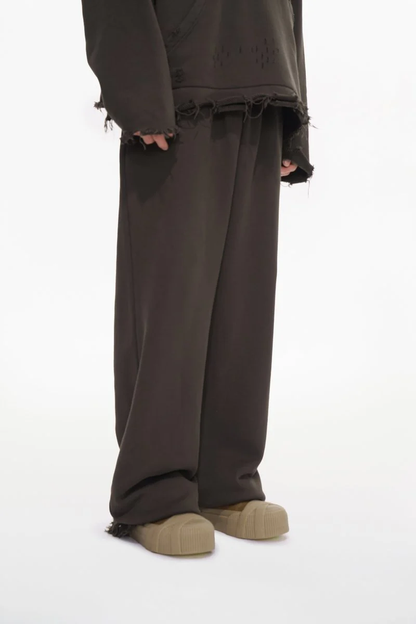 Valabasas "Syndicate" Oversized Baggy Sweatpants - Brown