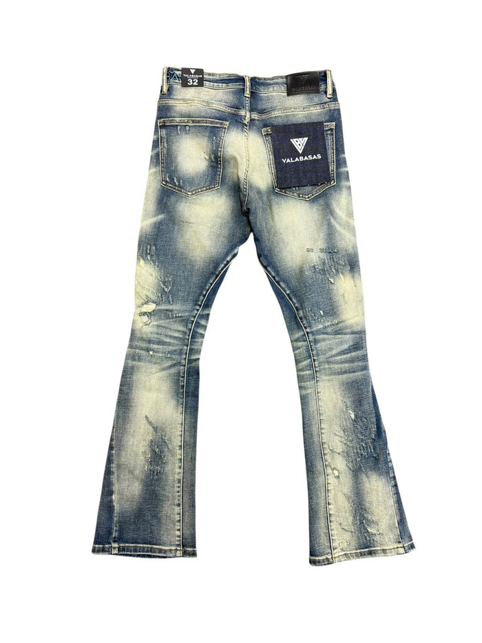 Valabasas "Vin" Dark Vintage Blue Flare Denim Jeans