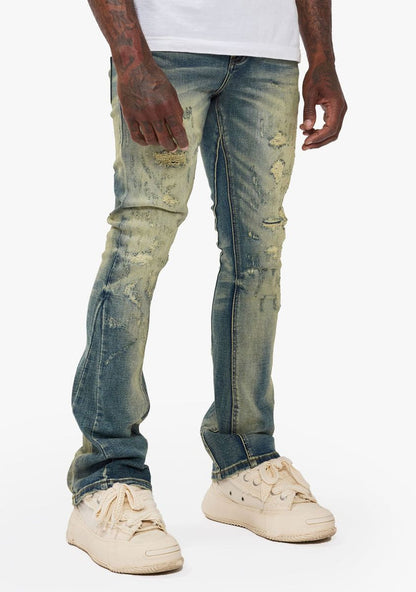 Valabasas "Vin" Dark Vintage Blue Flare Denim Jeans