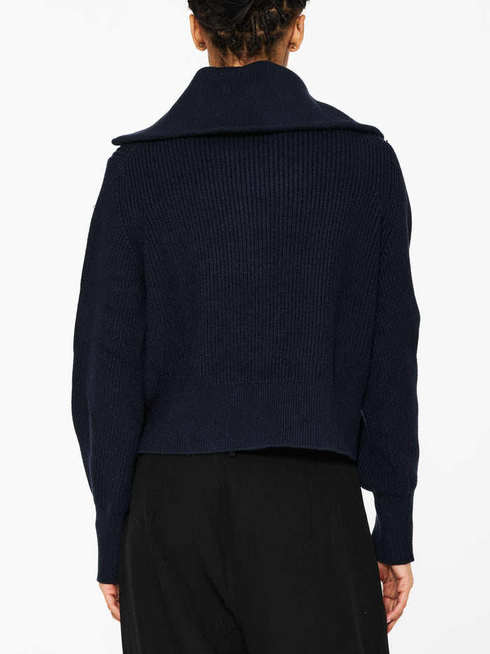 Varley Maura Half Zip Rib Knit