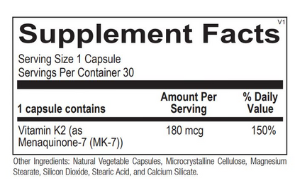 Vitamin K2 180mcg by Ortho Molecular