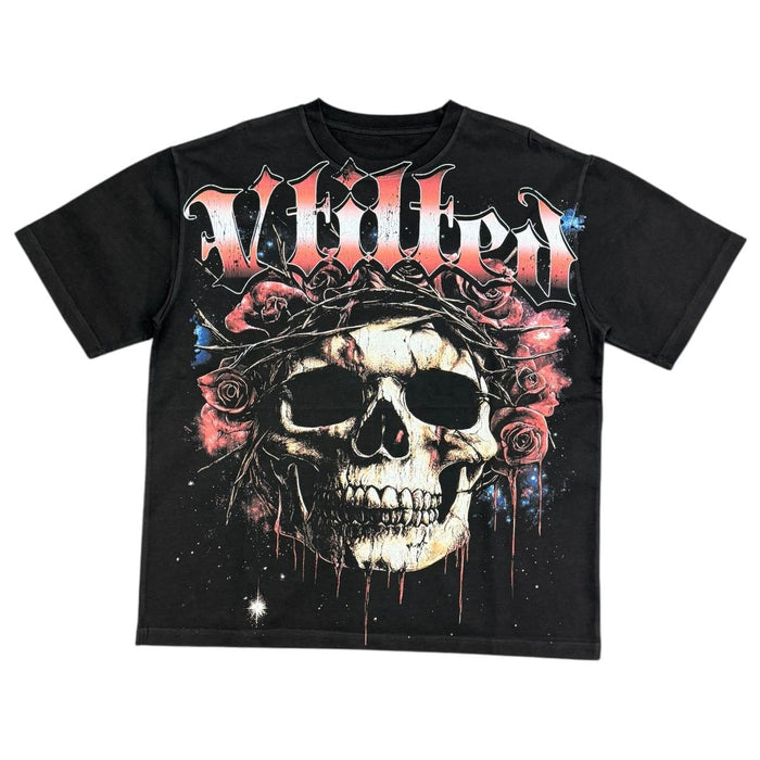 Vtilted "Roses" Jet Black Tee