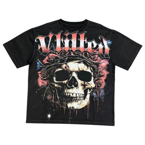 Vtilted "Roses" Jet Black Tee