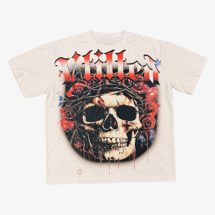 Vtilted "Roses" White Tee