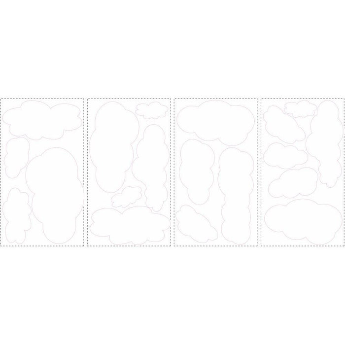 White Clouds Peel & Stick Wall Decals - EonShoppee