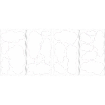 White Clouds Peel & Stick Wall Decals - EonShoppee