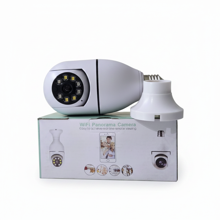 WiFi Panorama Camera Bulb - White Background