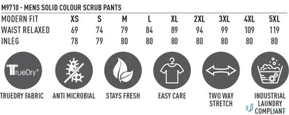 Winning Spirit M9710 Adult Semi Elastic Waist Tie Scrub Pant
