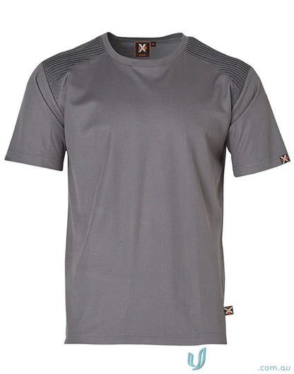 XStreet TrueDry Tee with unique shoulder panel stitching and small logo accents
