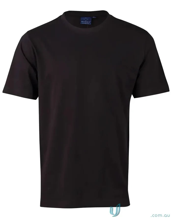 Black short-sleeved ts37k Savvy Tee from Winning Spirit Kids for kids active style