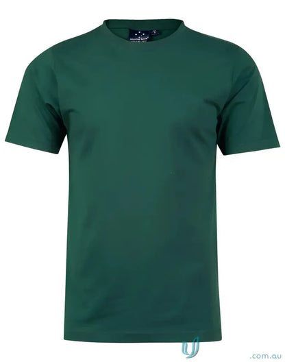 Green short-sleeved ts37k Savvy Tee from Winning Spirit Kids for active kids