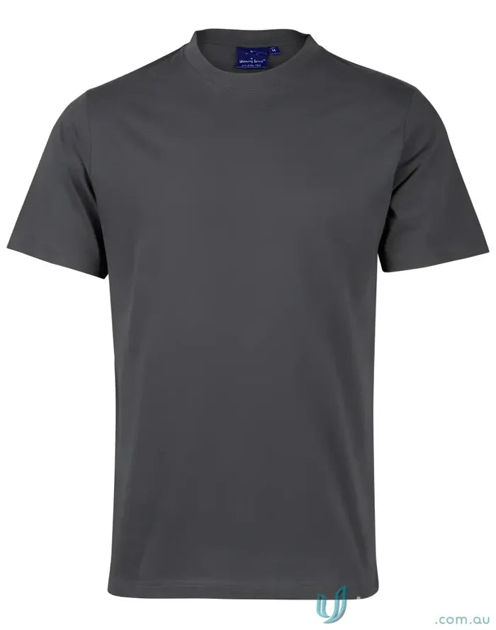 Gray short-sleeved ts37k savvy tee kids active from Winning Spirit Kids for kids active wear